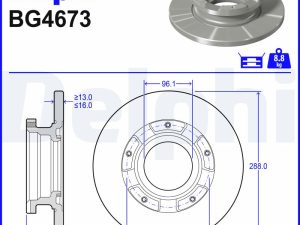Disc frana DELPHI BG4673