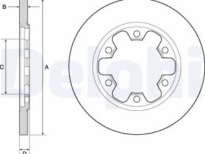 Disc frana DELPHI BG4680C