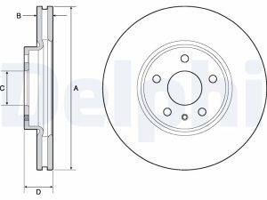 Disc frana DELPHI BG4702C