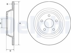 Disc frana DELPHI BG4703C