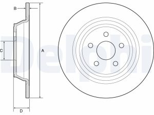 Disc frana DELPHI BG4782C