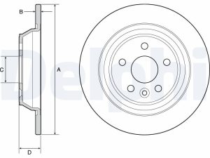 Disc frana DELPHI BG4804C