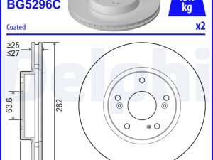 Disc frana DELPHI BG5296C