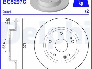 Disc frana DELPHI BG5297C