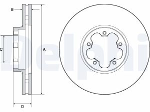 Disc frana DELPHI BG9142C