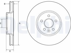 Disc frana DELPHI BG9184C