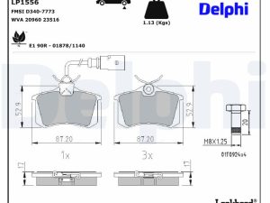 Set placute frana DELPHI LP1556
