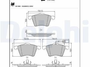 Set placute frana DELPHI LP2021