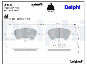 Set placute frana DELPHI LP2161