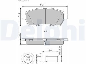 Set placute frana DELPHI LP2306