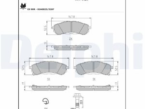 Set placute frana DELPHI LP3707