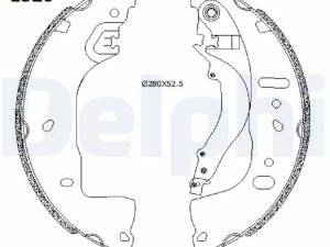 Set saboti frana DELPHI LS2197