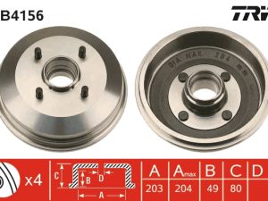 Tambur frana TRW DB4156 – FORD | AutoRival