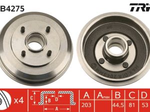 Tambur frana TRW DB4275 – FORD | AutoRival