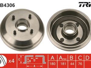 Tambur frana TRW DB4306 – FORD | AutoRival