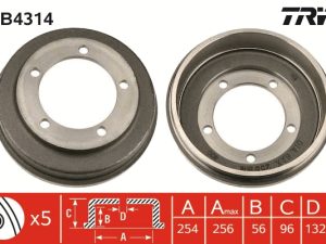Tambur frana TRW DB4314 – FORD | AutoRival
