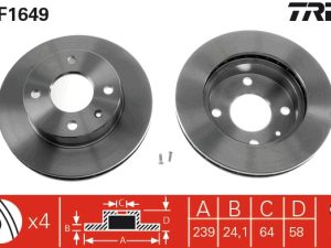 Disc frana TRW DF1649 – FORD | AutoRival