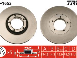 Disc frana TRW DF1653 – FORD | AutoRival