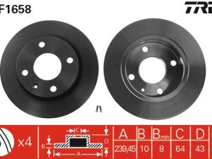 Disc frana TRW DF1658 – FORD | AutoRival