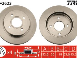 Disc frana TRW DF2623 – FORD | AutoRival