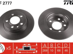 Disc frana TRW DF2777 – FORD | AutoRival