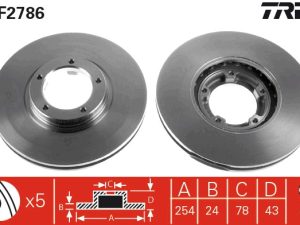Disc frana TRW DF2786 – FORD | AutoRival