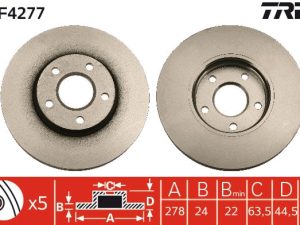 Disc frana TRW DF4277 – FORD | AutoRival