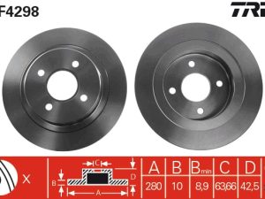 Disc frana TRW DF4298 – FORD | AutoRival