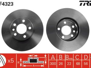 Disc frana TRW DF4323 – FORD | AutoRival