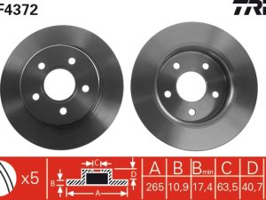 Disc frana TRW DF4372 – FORD | AutoRival