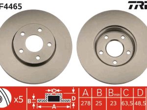 Disc frana TRW DF4465 – FORD | AutoRival