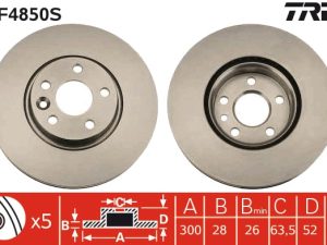 Disc frana TRW DF4850S – FORD | AutoRival