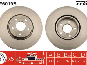 Disc frana TRW DF6019S – FORD | AutoRival