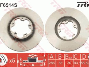 Disc frana TRW DF6514S – FORD | AutoRival