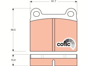Set placute frana TRW GDB101 – FORD | AutoRival