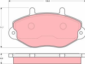 Set placute frana TRW GDB1080 – FORD | AutoRival