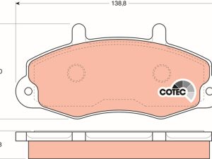 Set placute frana TRW GDB1084 – FORD | AutoRival