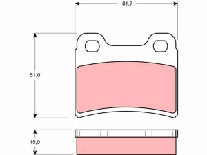 Set placute frana TRW GDB1124 – FORD | AutoRival