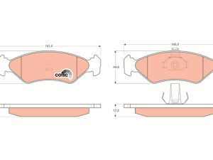 Set placute frana TRW GDB1221 – FORD | AutoRival