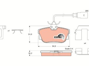 Set placute frana TRW GDB1326 – FORD | AutoRival