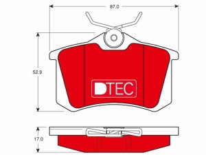 Set placute frana TRW GDB1330DTE – FORD | AutoRival