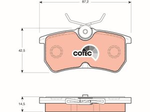 Set placute frana TRW GDB1354 – FORD | AutoRival