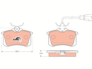 Set placute frana TRW GDB1415 – FORD | AutoRival