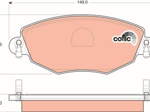 Set placute frana TRW GDB1434 – FORD | AutoRival