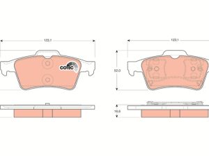 Set placute frana TRW GDB1469 – FORD | AutoRival