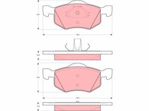 Set placute frana TRW GDB1497 – FORD | AutoRival