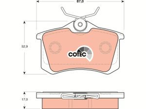Set placute frana TRW GDB1504 – FORD | AutoRival