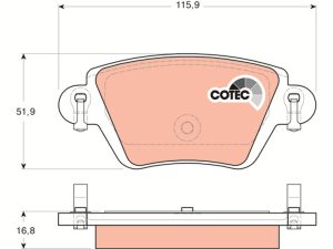 Set placute frana TRW GDB1525 – FORD | AutoRival