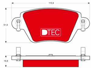 Set placute frana TRW GDB1525DTE – FORD | AutoRival