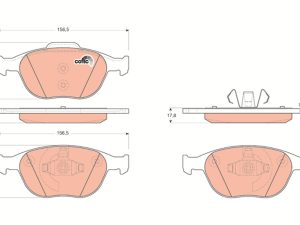 Set placute frana TRW GDB1532 – FORD | AutoRival